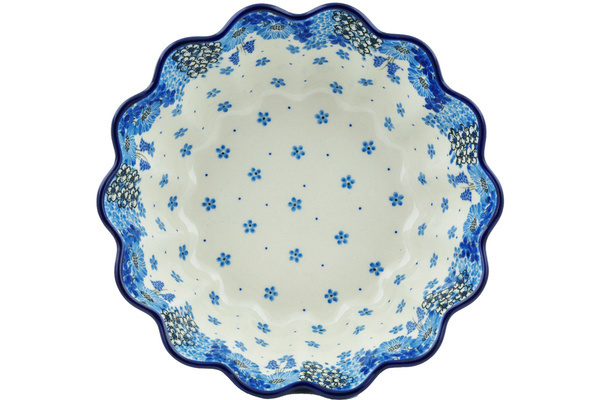 Scalloped Fluted Bowl 9"