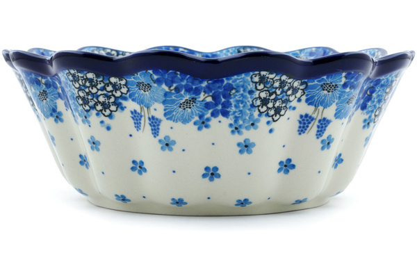 Scalloped Fluted Bowl 9"