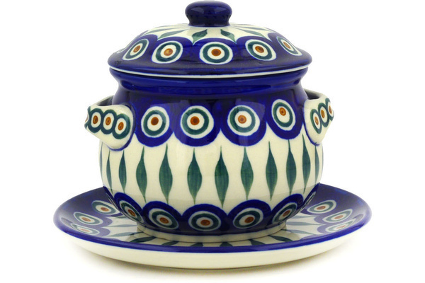 Bouillon Cup with Lid and Saucer 13 oz