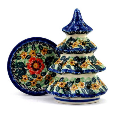 Christmas Tree Candle Holder 6"