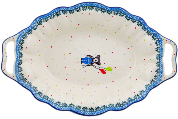 Platter with Handles 13"