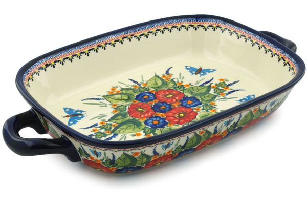 Rectangular Baker with Handles 18"