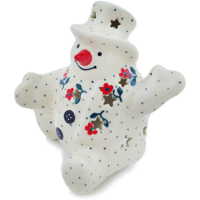 Snowman Candle Holder 4"