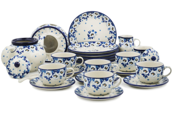 Dessert Set for 6 with Heater 40 oz