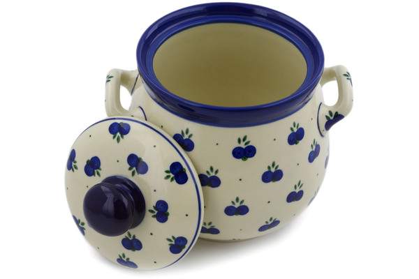 Jar with Lid and Handles 7"