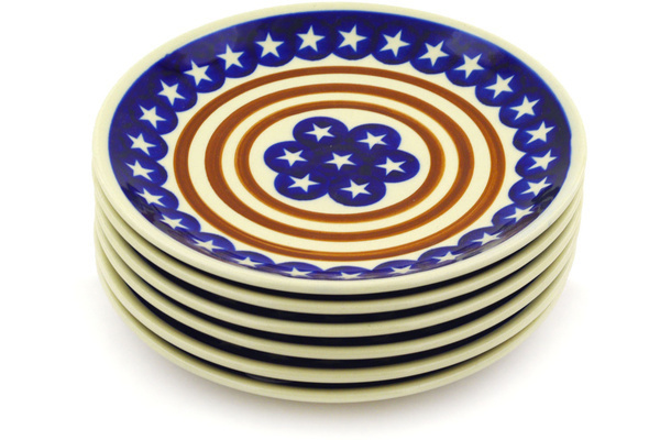 Set of 6 Plates 7"