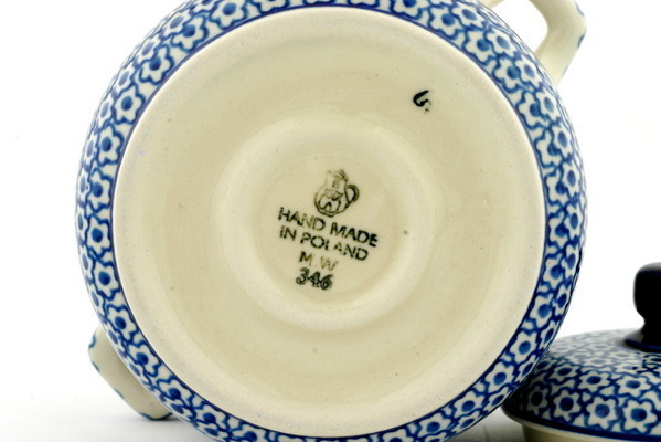 Jar with Lid and Handles 6"