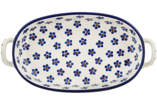 Oval Baker with Handles 9"