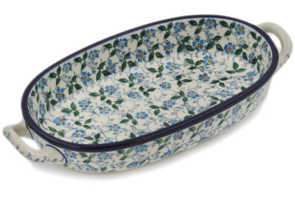 Oval Baker with Handles 9"