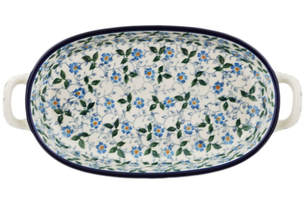 Oval Baker with Handles 9"