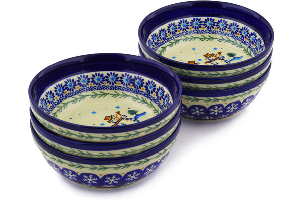 Set of 6 Bowls 7"