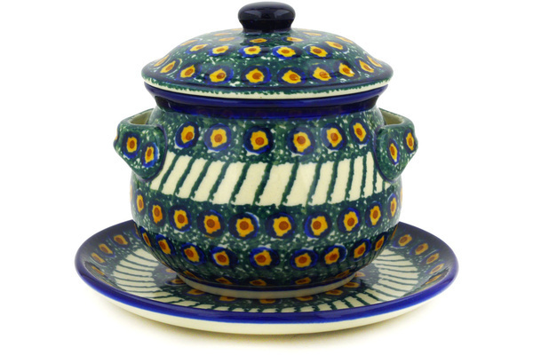 Bouillon Cup with Lid and Saucer 13 oz