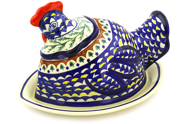 Dish with Hen Cover 14"