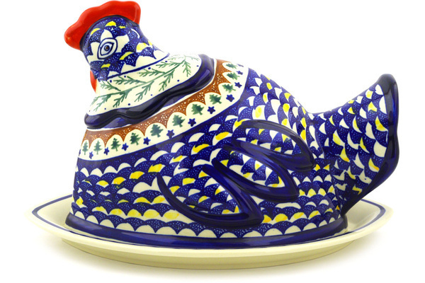 Dish with Hen Cover 14"