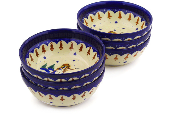 Set of 6 Bowls 7"