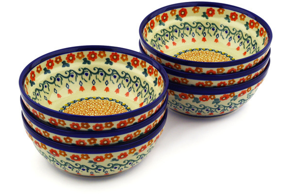 Set of 6 Bowls 7"