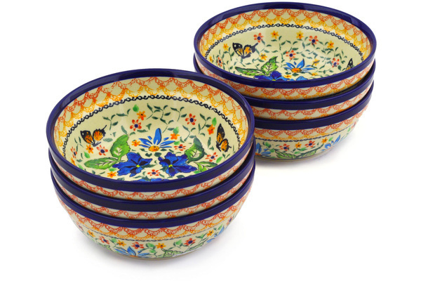 Set of 6 Bowls 7"