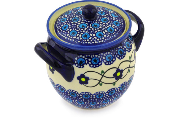 Jar with Lid and Handles 5"