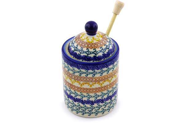 Jar with Lid with Opening 6"