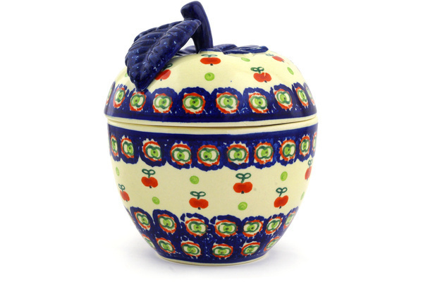 Apple Shaped Jar 6"
