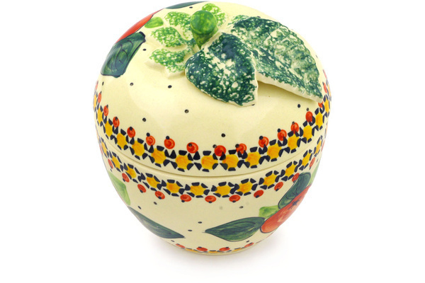 Apple Shaped Jar 6"