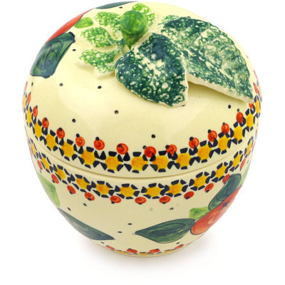 Apple Shaped Jar 6"
