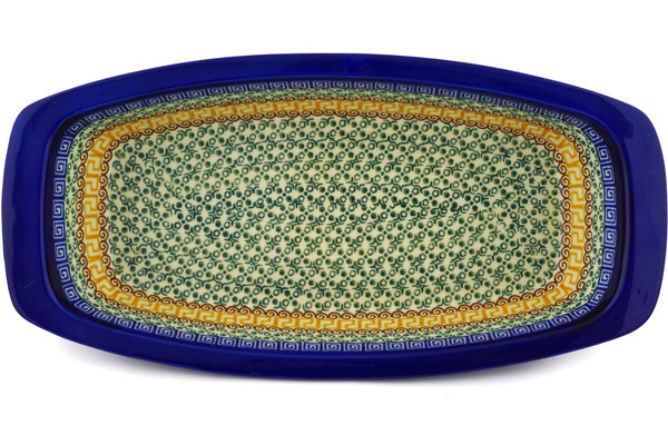 Oval Baker with Handles 14"