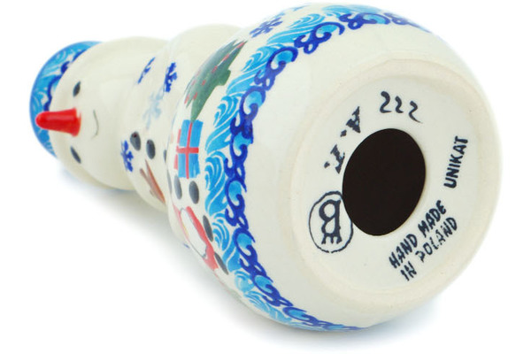 Snowman Candle Holder 6"