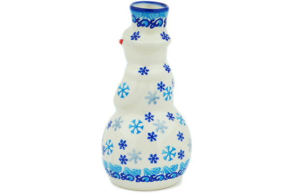 Snowman Candle Holder 6"