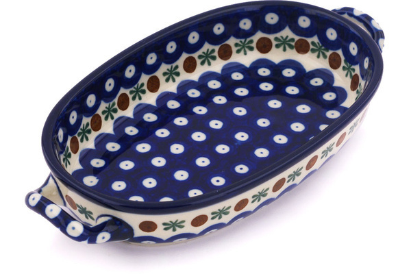 Oval Baker with Handles 9"