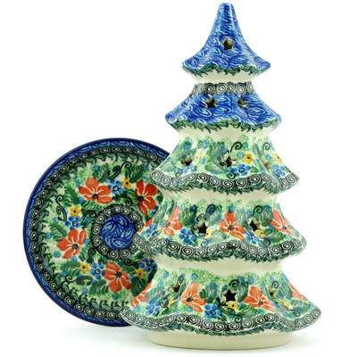 Christmas Tree Candle Holder 10"