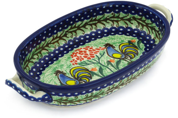 Oval Baker with Handles 9"