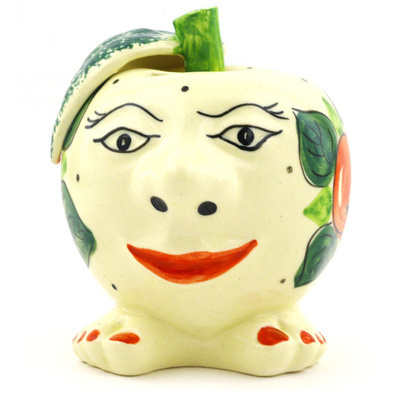Apple Shaped Piggy Bank 4"