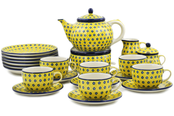 Dessert Set for 6 with Heater 40 oz