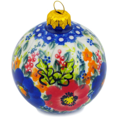 Christmas Ball Ornament 4"