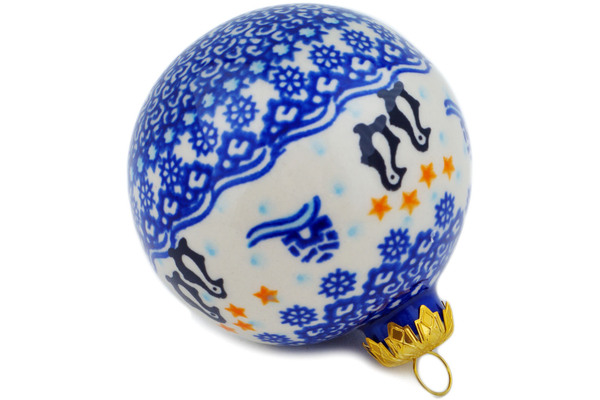 Christmas Ball Ornament 4"