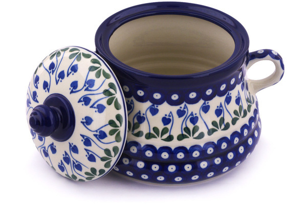 Jar with Lid and Handles 9"