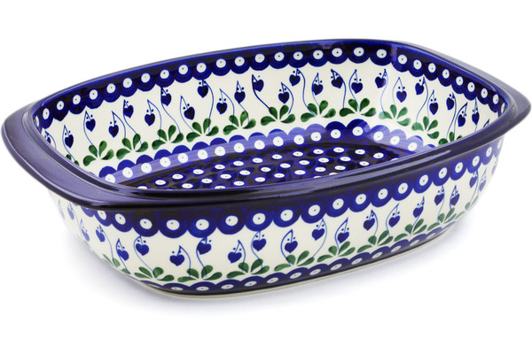 Oval Baker with Handles 14"