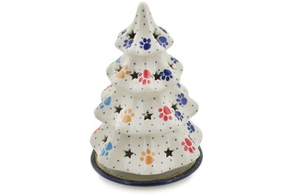 Christmas Tree Candle Holder 8"