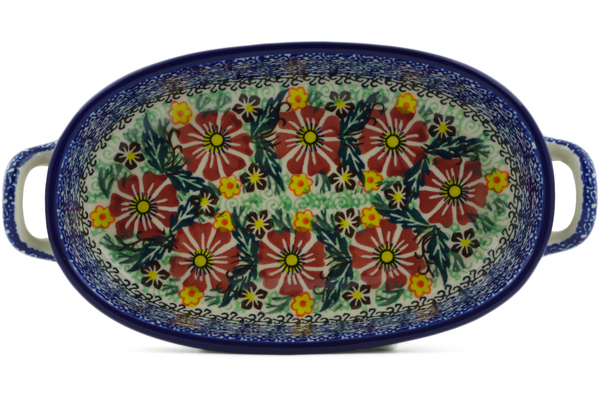 Oval Baker with Handles 9"