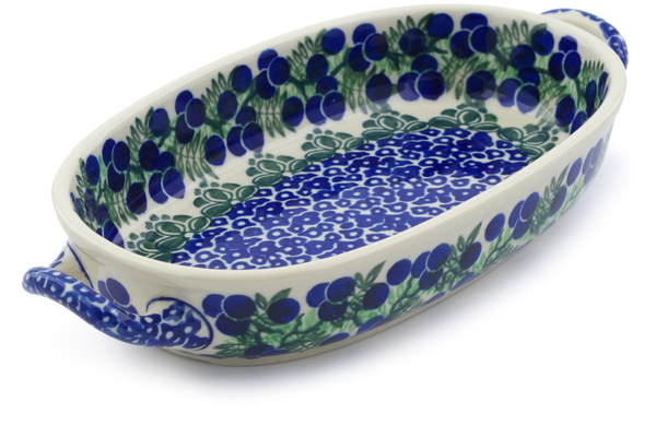 Oval Baker with Handles 9"