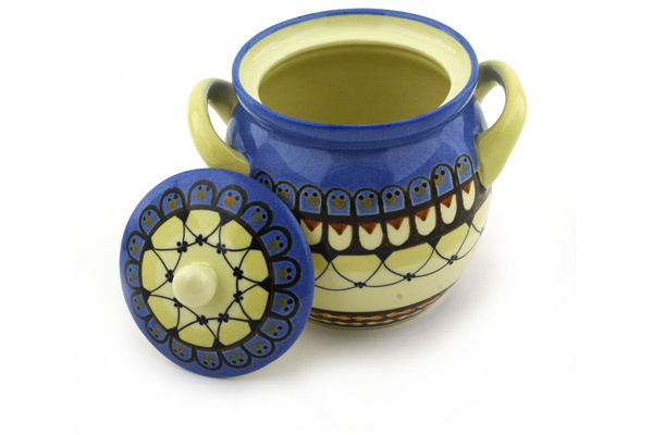 Jar with Lid and Handles 5"