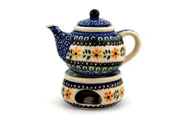 Mini Teapot with Heater 4"