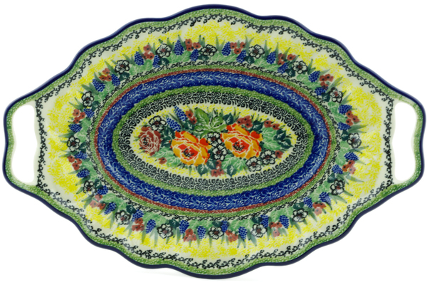 Platter with Handles 13"