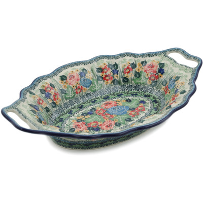 Platter with Handles 13"