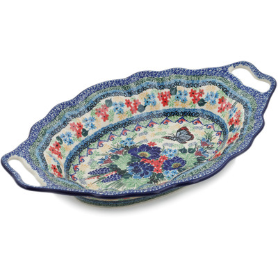 Platter with Handles 13"