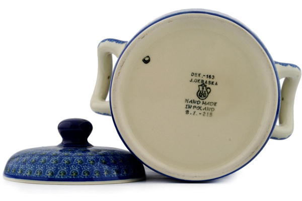 Jar with Lid and Handles 9"