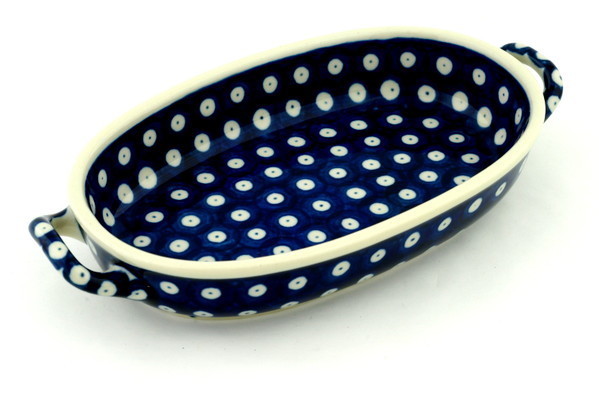 Oval Baker with Handles 9"