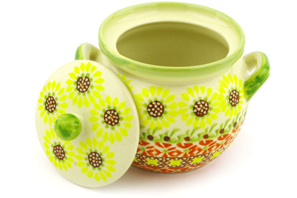 Jar with Lid and Handles 5"