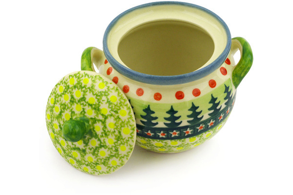 Jar with Lid and Handles 5"